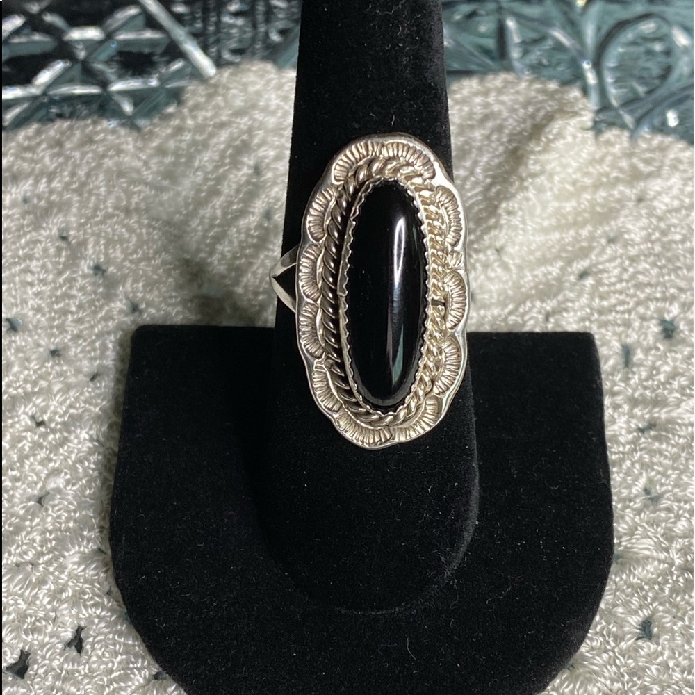 Sterling Silver Black Onyx Ring